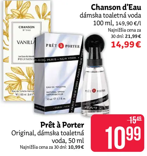 Chanson d'Eau dámska toaletná voda