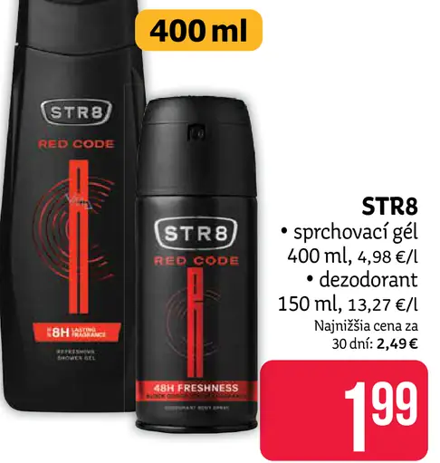 STR8 Ahead osviežujúci sprchový gél