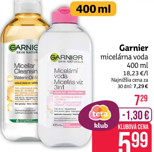 Garnier micelárna voda