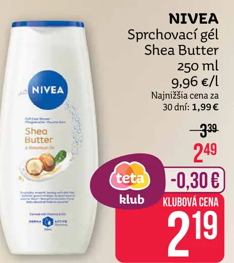 Nivea sprchovací gél Shea Butter