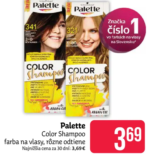 Palette Color Shampoo farba na vlasy
