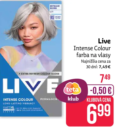 Live Intense Colour farba na vlasy