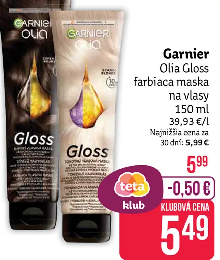 Garnier Olia Gloss farbiaca vlasová maska