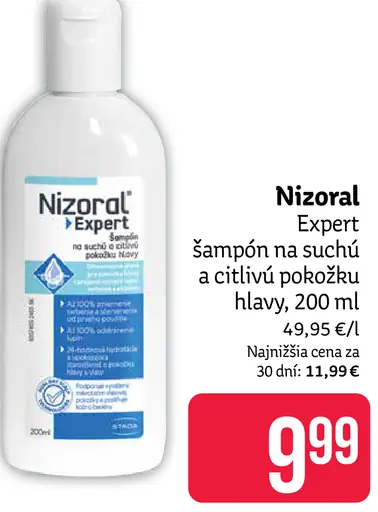 Nizoral Expert šampón na suchú a citlivú pokožku hlavy