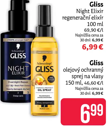 Schwarzkopf Gliss Night Elixir regeneračný elixír na vlasy
