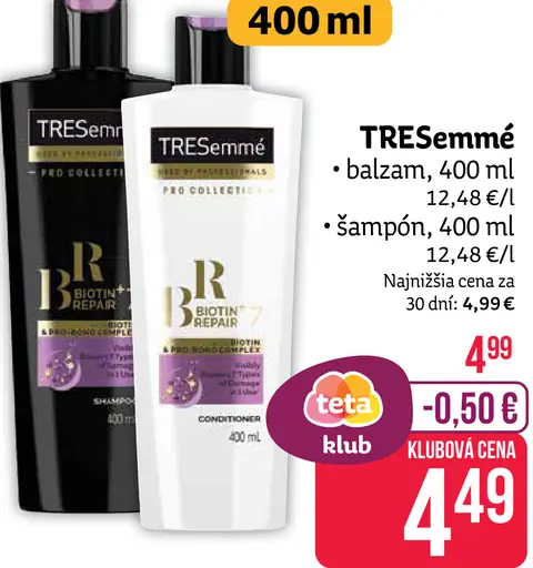 Tresemmé šampón na vlasy