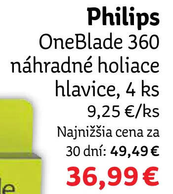 Philips OneBlade 360 náhradné holiace hlavice
