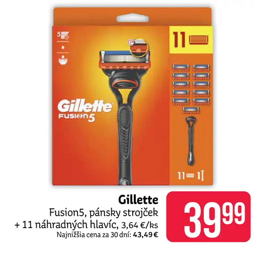 Gillette Fusion5 pánsky holiaci strojček s náhradnými hlavicami