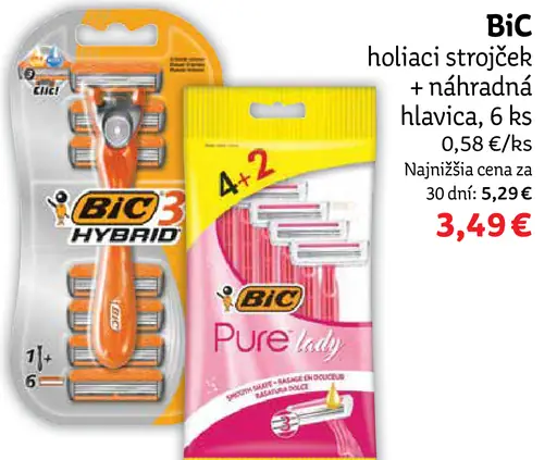BIC holiaci strojček + náhradná hlavica