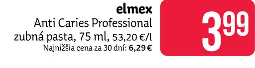 Elmex Anti Caries Professional zubná pasta