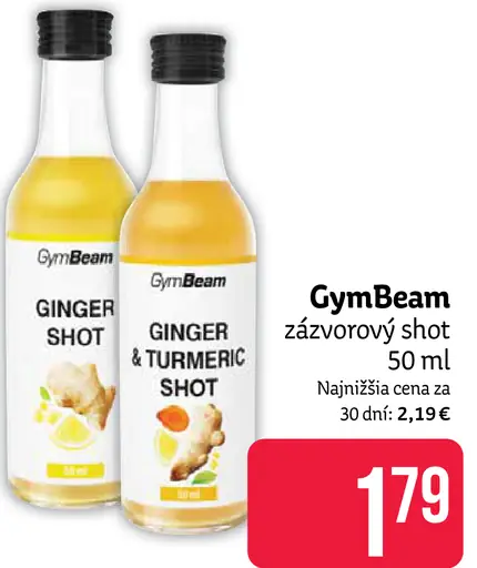 GymBeam zázvorový shot