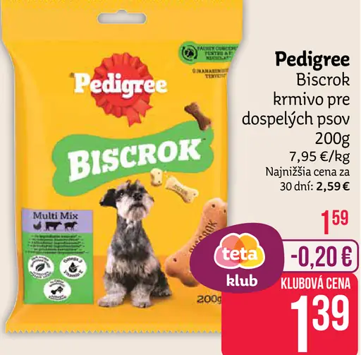 Pedigree Biscrok krmivo pre dospelých psov pochúťky