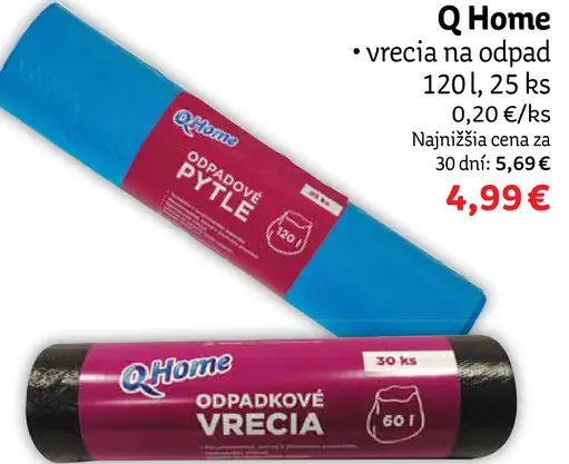 Q Home vrecia na odpad