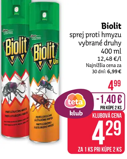 Biolit sprej proti hmyzu