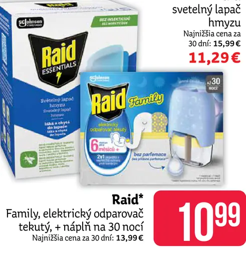 Raid Family elektrický odpudzovač tekutý