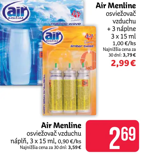 Air Menline osviežovač vzduchu náplň