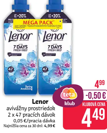 Lenor avivážny prostriedok