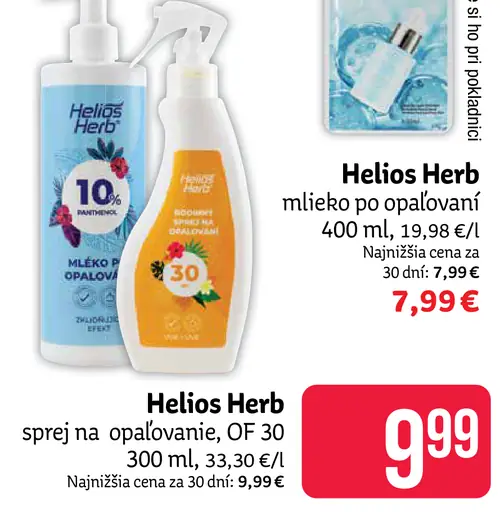 Helios Herb sprej na opaľovanie OF30