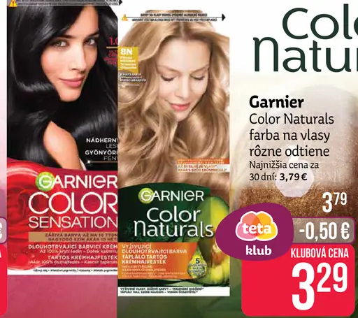 Farba na vlasy Color Naturals rôzne odtiene Garnier