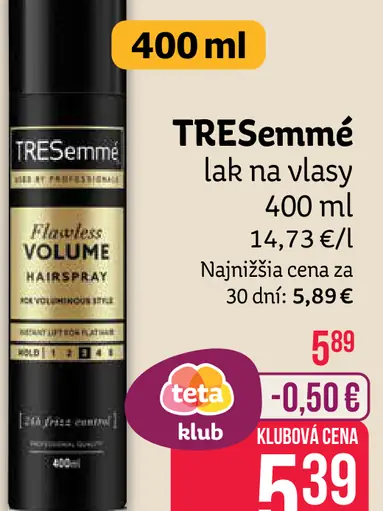 TRESemmé lak na vlasy Volume & Lift