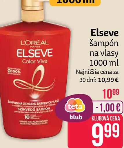 Elseve šampón na vlasy