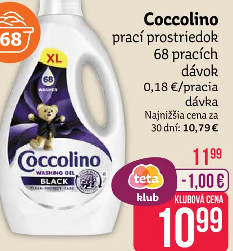 Coccolino prací prostriedok, 68 pracích dávok