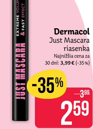 Dermacol Just Mascara riasenka