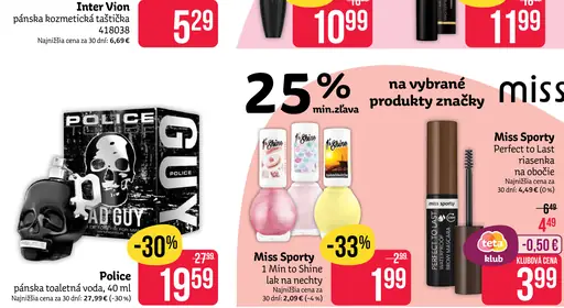 Miss Sporty 1 Min to Shine lak na nechty