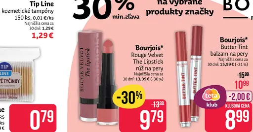 Bourjois Rouge Velvet The Lipstick rúž na pery