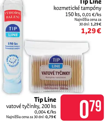 Tip Line vátové tyčinky