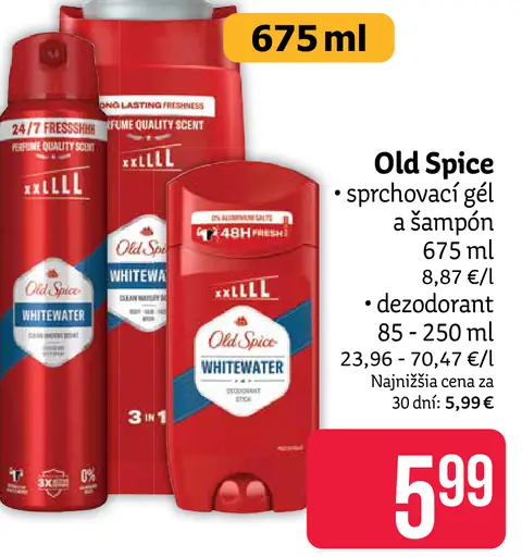 Old Spice sprchovací gél a šampón, dezodorant stick