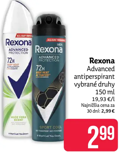 Rexona Advanced antiperspirant