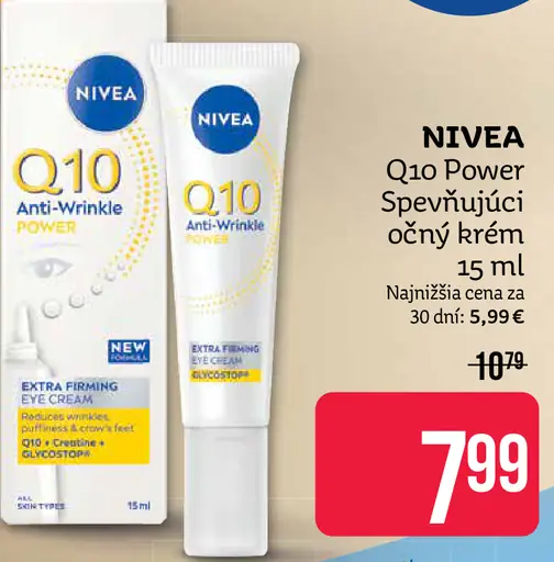 Nivea Q10 Power spevňujúci očný krém