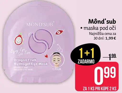 Mônd'Sub maska pod oči