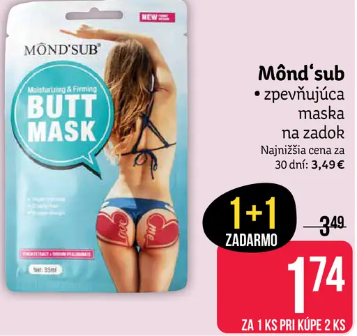 Mŏnd'sub spevňujúca maska na zadok