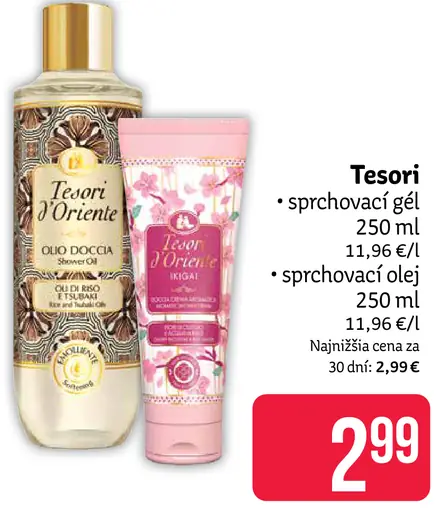 Tesori d'Oriente sprchovací gél