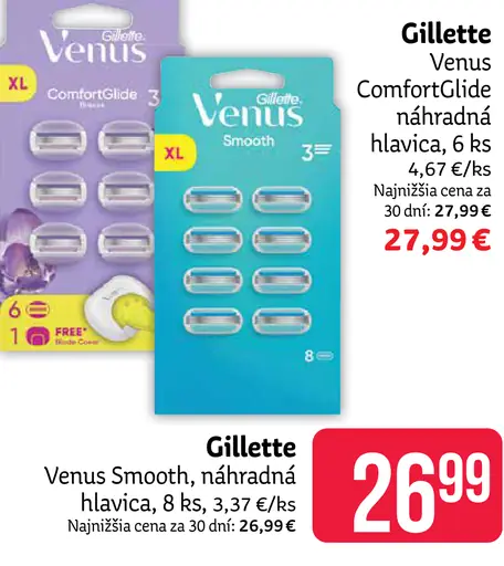 Gillette Venus ComfortGlide náhradná hlavica