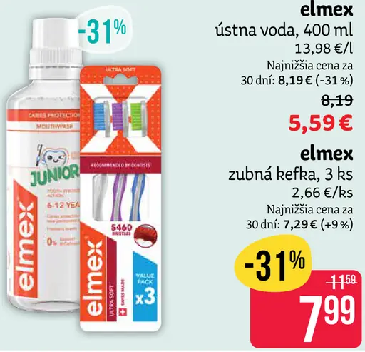 Elmex Junior zubná kefka