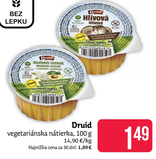 Druid vegetariánska nátierka