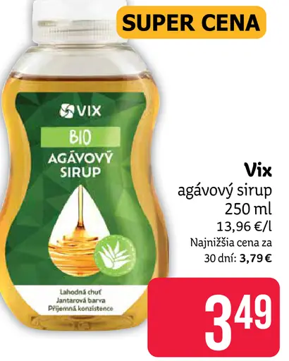Vix BIO agávový sirup