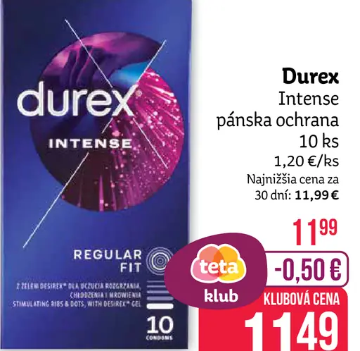 Durex Intense pánska ochrana
