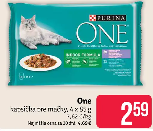 Purina One Indoor Formula kapsička pre mačky