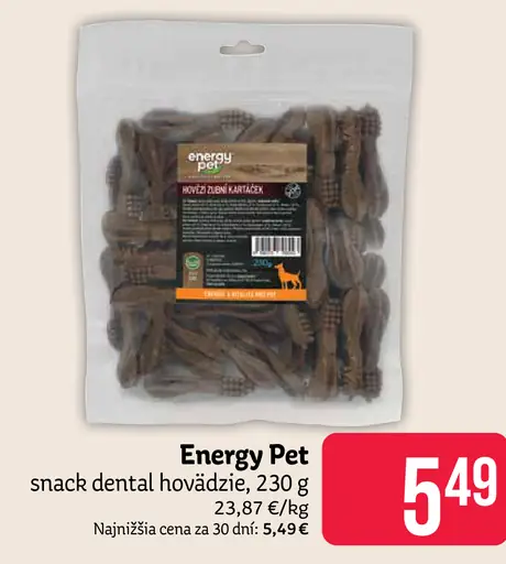 Energy Pet snack dental hovädzie pre psov