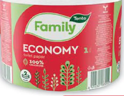 Tento Family Economy toaletný papier 2 vrstvový 1 rolka