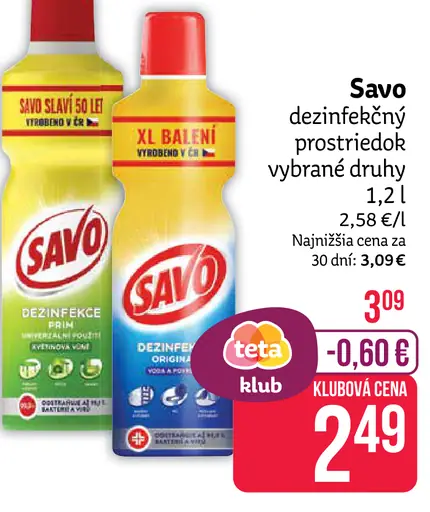 Savo dezinfekčný prostriedok