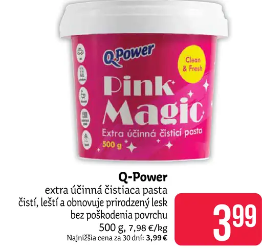 Q-Power Pink Magic extra účinná čistiaca pasta