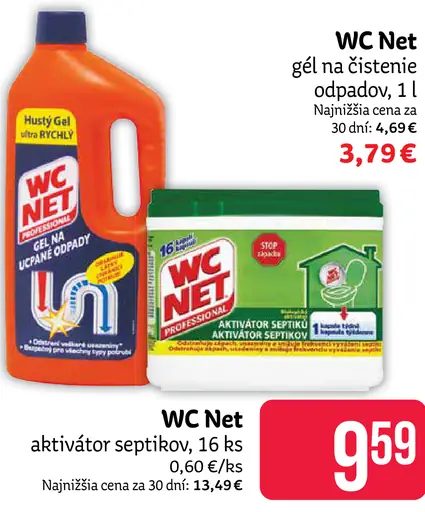 WC Net gél na čistenie odpadov