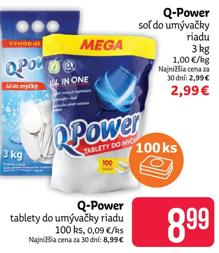 Q-Power tablety do umývačky riadu