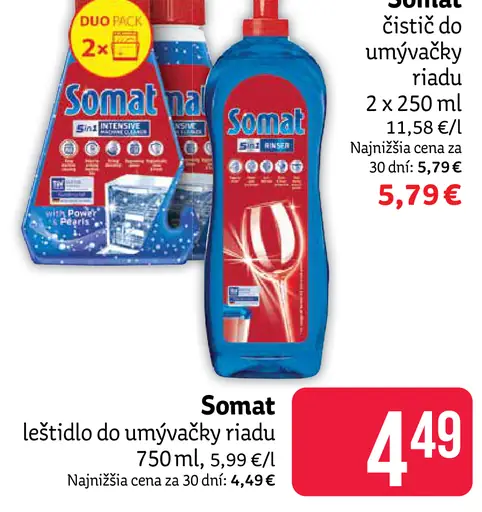 Somat čistič do umývačky riadu