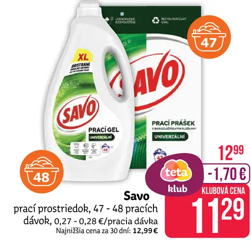 Savo prací prostriedok